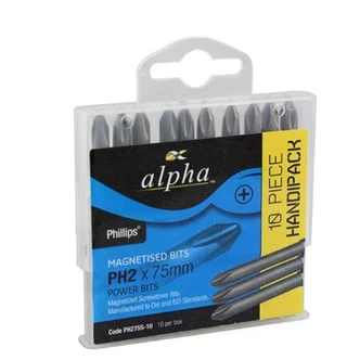 PH2 x 100mm Phillips Ribbed Power Bit