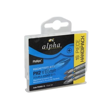PH2 x 45mm Double Ended Driver Bits - Handipack (x10)