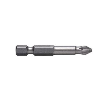 PH2 x 50mm Phillips Ribbed Power Bit (10PK)
