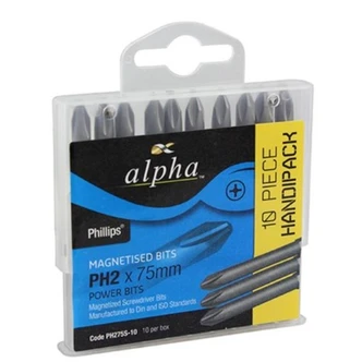 PH2 x 92mm Power Bits - Handipack (x10)