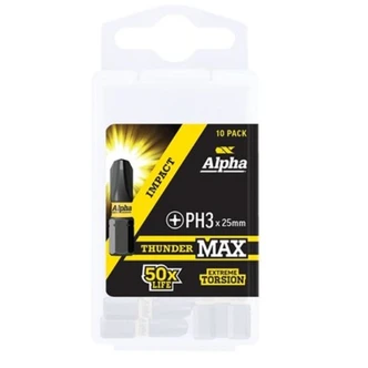 ThunderMax PH3 x 25mm Impact Insert Bit Handipack (x10)