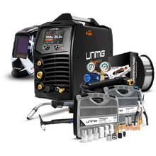 UNIMIG RAZOR 200 PULSE MIG/TIG/STICK WELDER BUNDLE PK11080