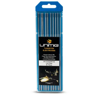 UNIMIG 1.6MM WZ8 0.8 ELCTRODE ZIRCONIATED TUNGSTEN PACK OF 10