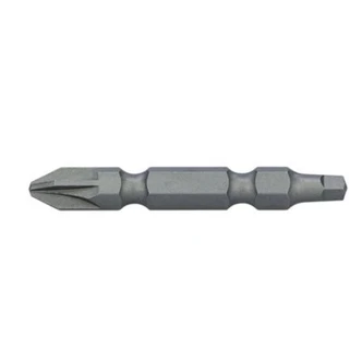 Pozi/Square PZ2/SQ2 x 50mm Double Ended Bit  (10PK)