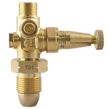 LPG Mini Regulator Inlet: POL Type 21 Outlet: G3/8" LH M