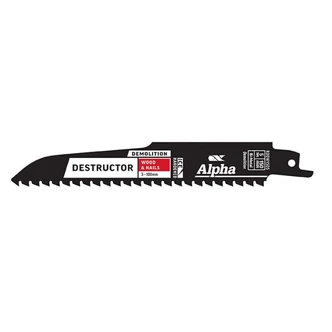 Destructor Demolition - Wood & Nails - Recip Blade, 5 TPI, 150mm - 5 Pack