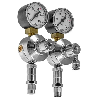 Regulator 2 Stage Rear Entry N2 Food Grade M10x1 Inlet In 20,000kPa Out 50kPa
