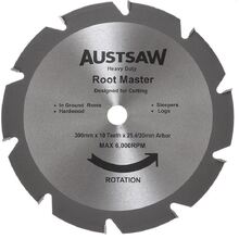 Austsaw - 305mm(12in) Rootmaster Blade - 25.4/20mm Bore - 10 Teeth