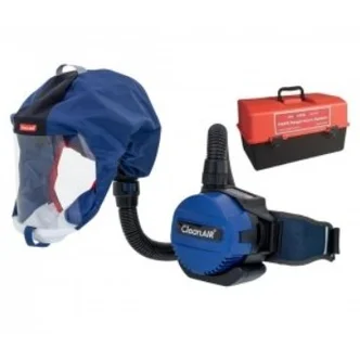 CleanAIR Short Blue Hood CA-1 with Basic PAPR