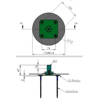 SikaRoof Anchor W PVC 230mm