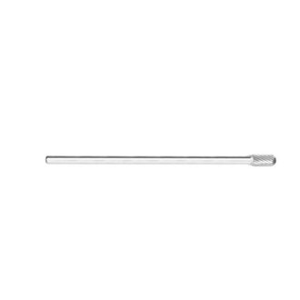 3/8in Cylindrical Ball Nose Carbide Burr, 1/4in shank dia - 6in Long  Single cut
