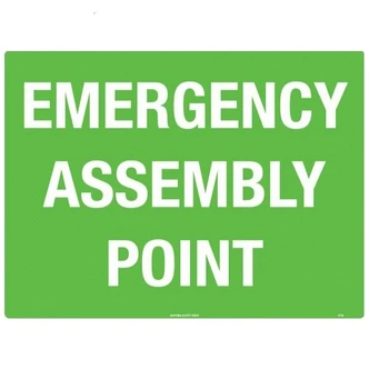 FastAid Emergency Assembly Point Sign 600 x 400mm