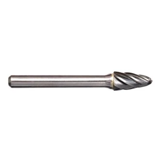 1/2in Tree Radius Nose Carbide Burr - Aluminium Cut