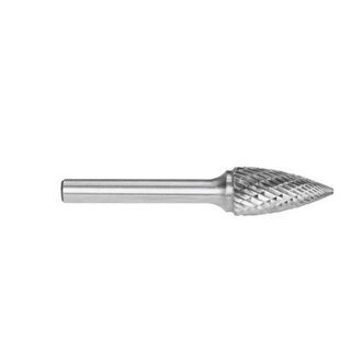 1/2in Tree Pointed Nose Carbide Burr | Silver Series