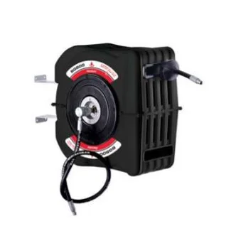 S Series Grease Hose Reel with 10m x 6mm hose stop and 0.9m lead in hose