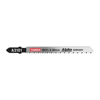 Alpha Jigsaw Blade | 10 TPI | 100mm | (x5)