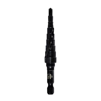 ThunderMax Step Drill Spiral Flute Metric Impact Shank Carded