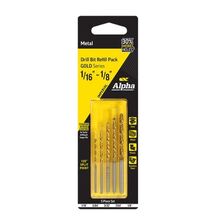 5 Piece | Imperial Alpha Gold Series Drill Refill Pack - 1/16 - 1/8in