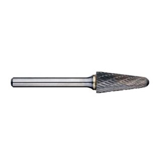 1/8in Included Angle Carbide Burr, 1/8in shank dia.