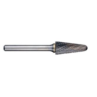 1/8in Included Angle Carbide Burr, 1/8in shank dia