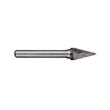 1/4in Pointed Cone Carbide Burr, 1/4in shank dia. 3/4in flute