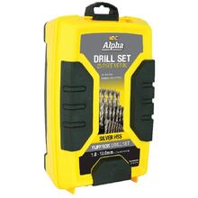 25 Piece - Metric Alpha Silver Series Tuffbx Drill Set (1Pk)