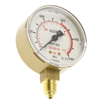 Pressure Guage 63mm 10,000Kpa Duel Scale Kpa/PSI 1/4 BSP For
