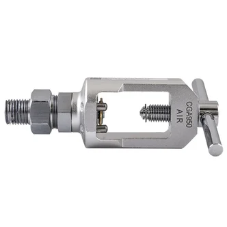 Yoke Fitting CGA950, Medical Air, Aluminium 1/4" NPT