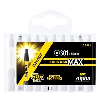 ThunderMax SQ1 x 50mm Impact Power Bit Handipack (x10)