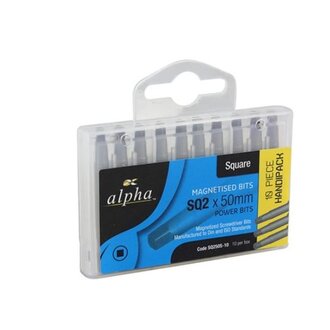 SQ3 x 50mm Power Bits - Handipack (x10)