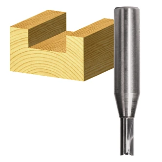 STRAIGHT BIT 6.35MM CARBIDE, 2 FLT 1/2 SHK