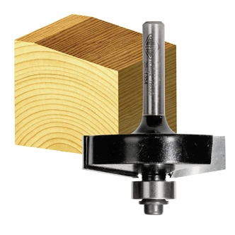 80 DEG CHAMFER BIT TCT, 2 FLT 1/2 SHK W/BEAR