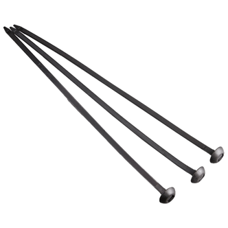 Raptor Black Button Head Cable Ties 380 x 8mm (Pack of 20)
