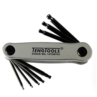 TENG FOLDING BALL-END TX KEY SET, 8PCE