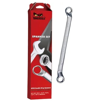 TENG DOUBLE RING SPANNER SET, 8PCE, METRIC