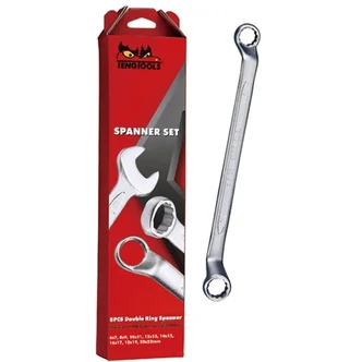 TENG DOUBLE RING SPANNER SET, 11PCE, METRIC