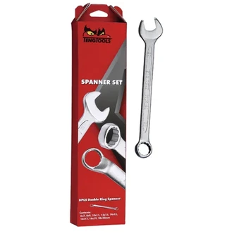 TENG COMBINATION SPANNER SET, METRIC, 17PCE