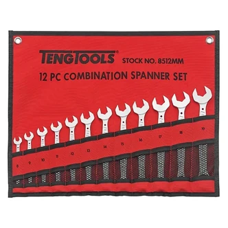 TENG 12PCE ANTISLIP COMBINATION SPAN SET W/WALLET 8-19MM