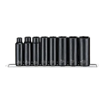 TENG 8PCE 3/8" DR. DEEP IMPACT SOCKET SET 8-19MM