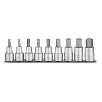 TENG 9PCE 1/2" DR. AF HEX BIT SOCKET SET 3/16-5/8"