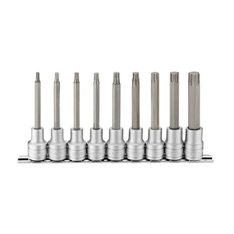 TENG 9PCE 1/2" DR. LONG TX BIT SOCKET SET - TX20-TX60