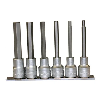 TENG 6PCE 1/2" DR. LONG HEX SOCKET SET 5-12MM