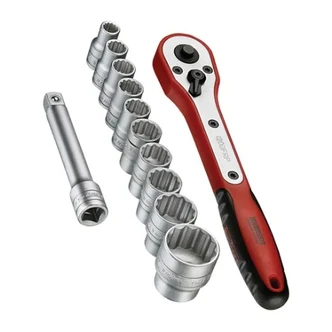 TENG 12PCE 1/2" DR. SOCKET SET W/CASE 8-24MM