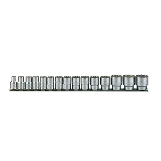 TENG 15PCE 1/2" DR. METRIC SOCKET SET 10-32MM 12PNT