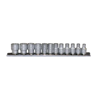 TENG 12PCE 1/4" DR. REG. MM SOCKET SET 4-13MM 6PNT