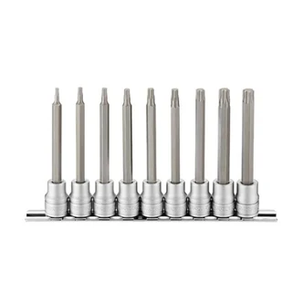 TENG 9PCE 3/8" DR. LONG TX BIT SOCKET SET - TX10-TX50