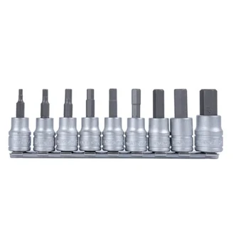 TENG 9PCE 3/8" DR. METRIC HEX BIT SOCKET SET 3-12MM