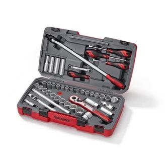 TENG 44PCE 1/2" DR. METRIC & AF SOCKET SET