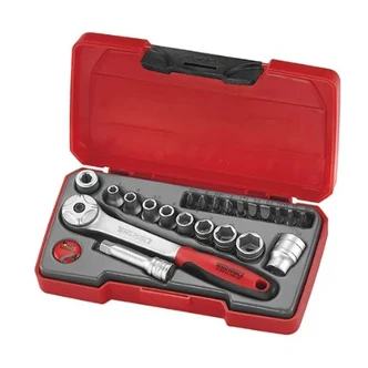 TENG 22PCE 1/4" DR. MINI METRIC SOCKET SET