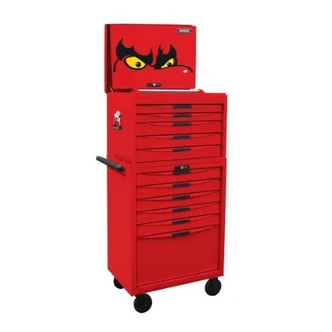 TENG 278PCE 26" 11 DRAWER STACK TOOL KIT, METRIC & IMPERIAL, PS TRAYS, RED